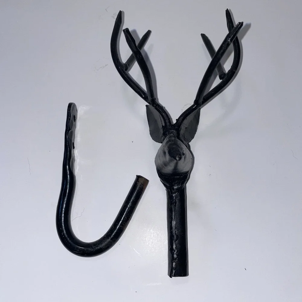 Vintage Metal Deer Rustic Wall Hanger 10